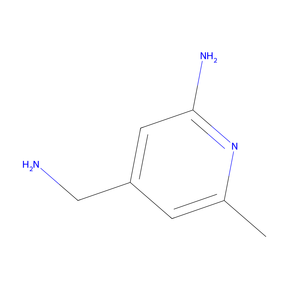 4-(Aminomethyl)-6-methylpyridin-2-amine molecular structure, CAS 1393569-68-0