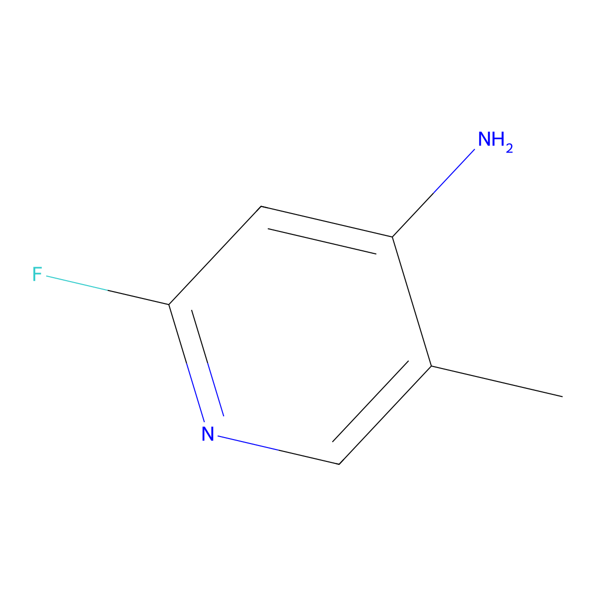2-Fluoro-5-methylpyridin-4-amine molecular structure, CAS 1393569-97-5