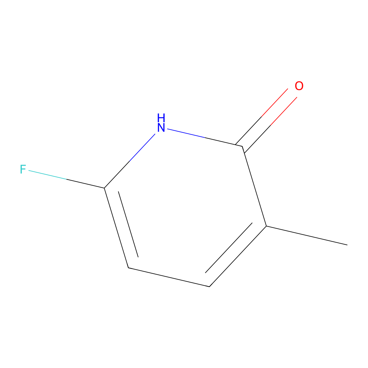 6-Fluoro-3-methylpyridin-2-OL molecular structure, CAS 1393572-33-2
