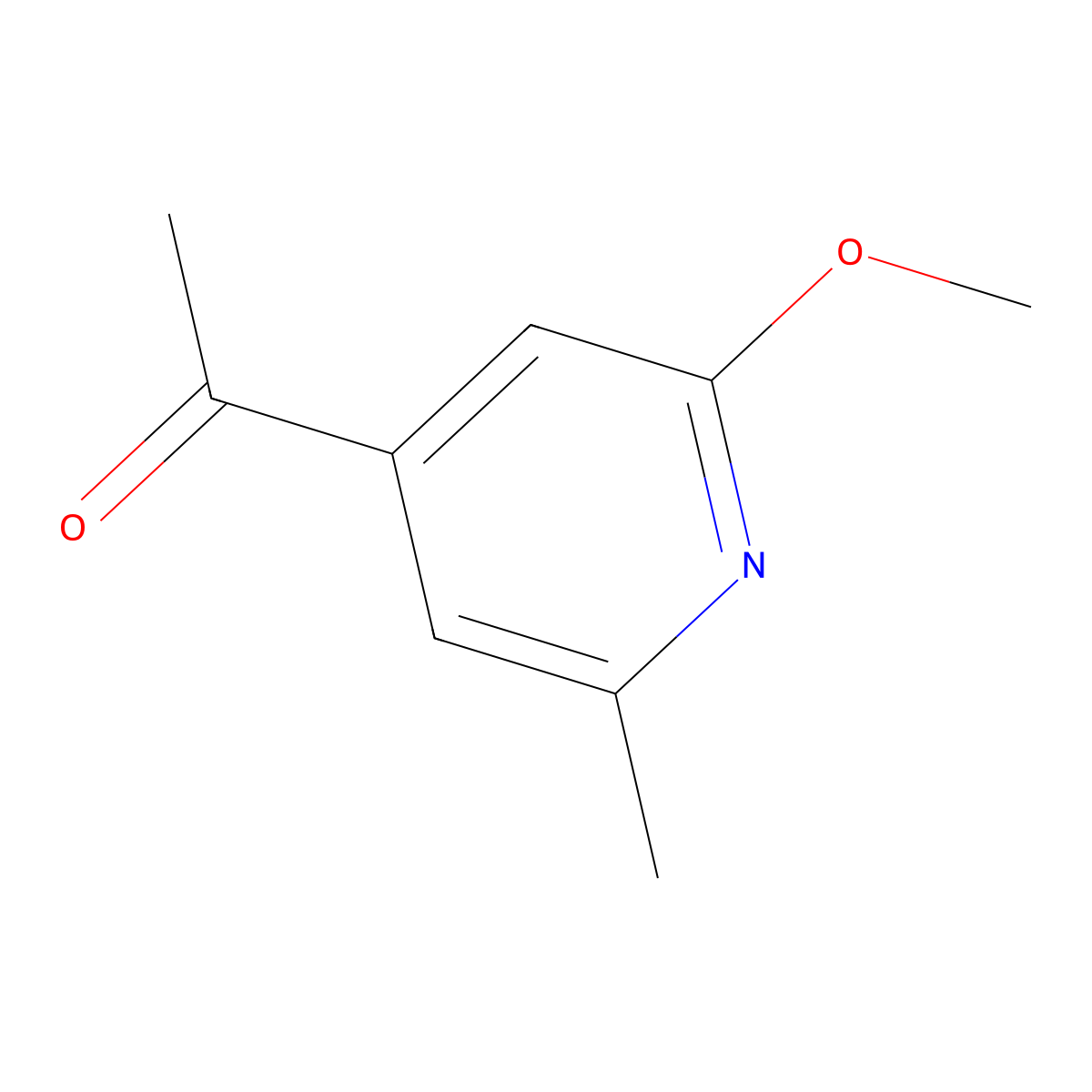 1-(2-Methoxy-6-methylpyridin-4-YL)ethanone molecular structure, CAS 1393572-96-7