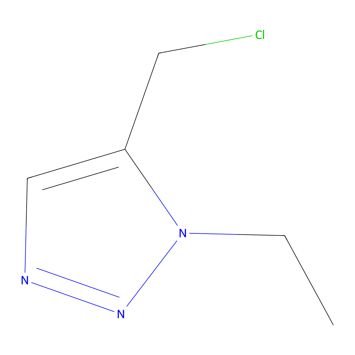 5-(Chloromethyl)-1-ethyl-1H-1,2,3-triazole molecular structure, CAS 1393575-49-9