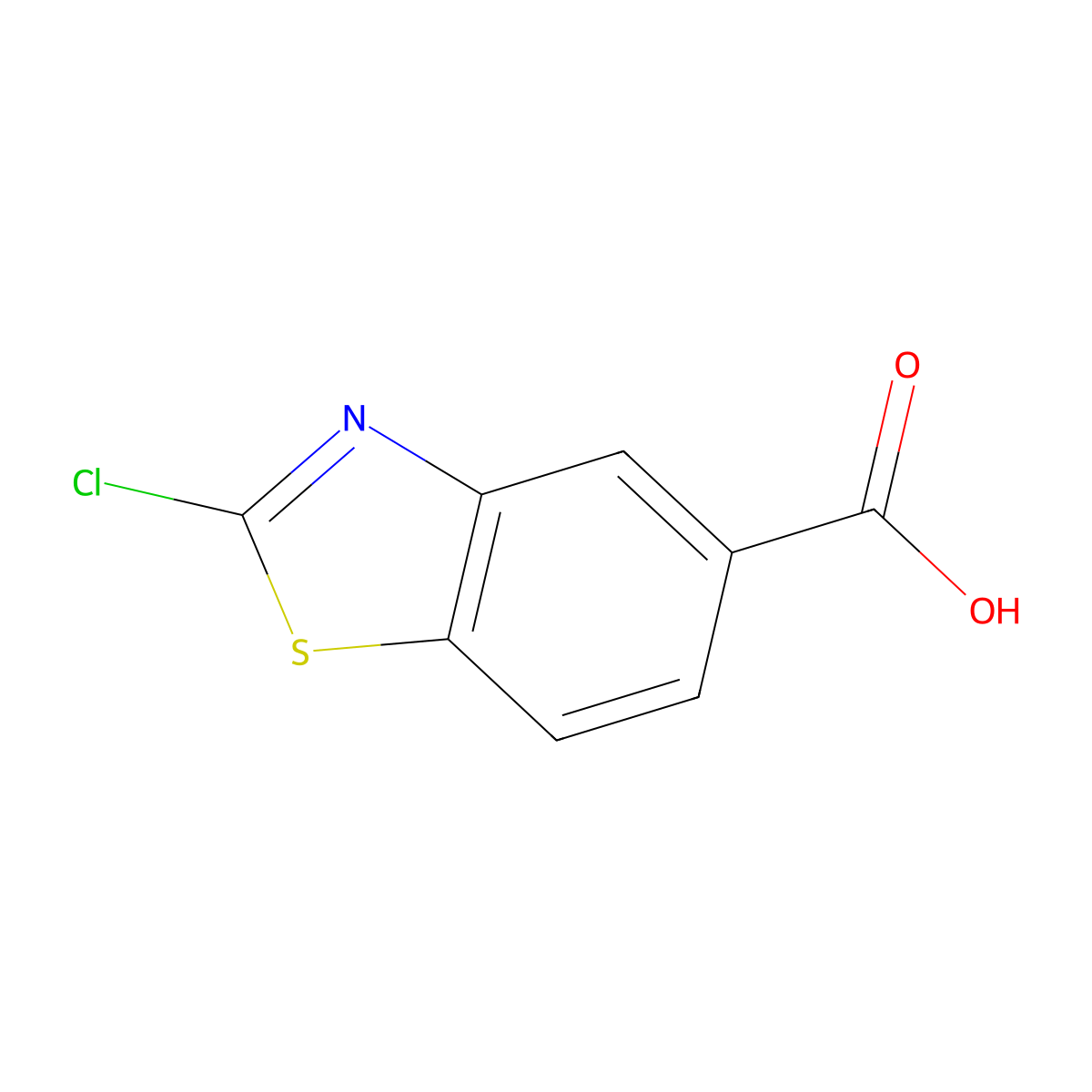 2-Chlorobenzo[d]thiazole-5-carboxylic acid molecular structure, CAS 1393576-38-9
