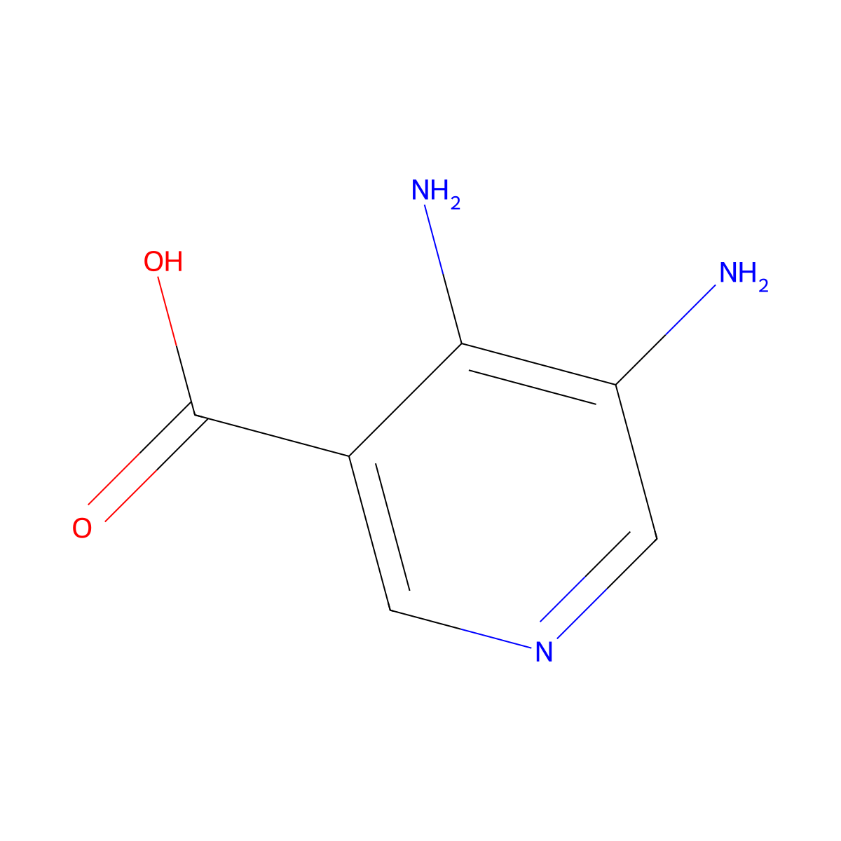 4,5-Diaminonicotinic acid molecular structure, CAS 1393582-09-6