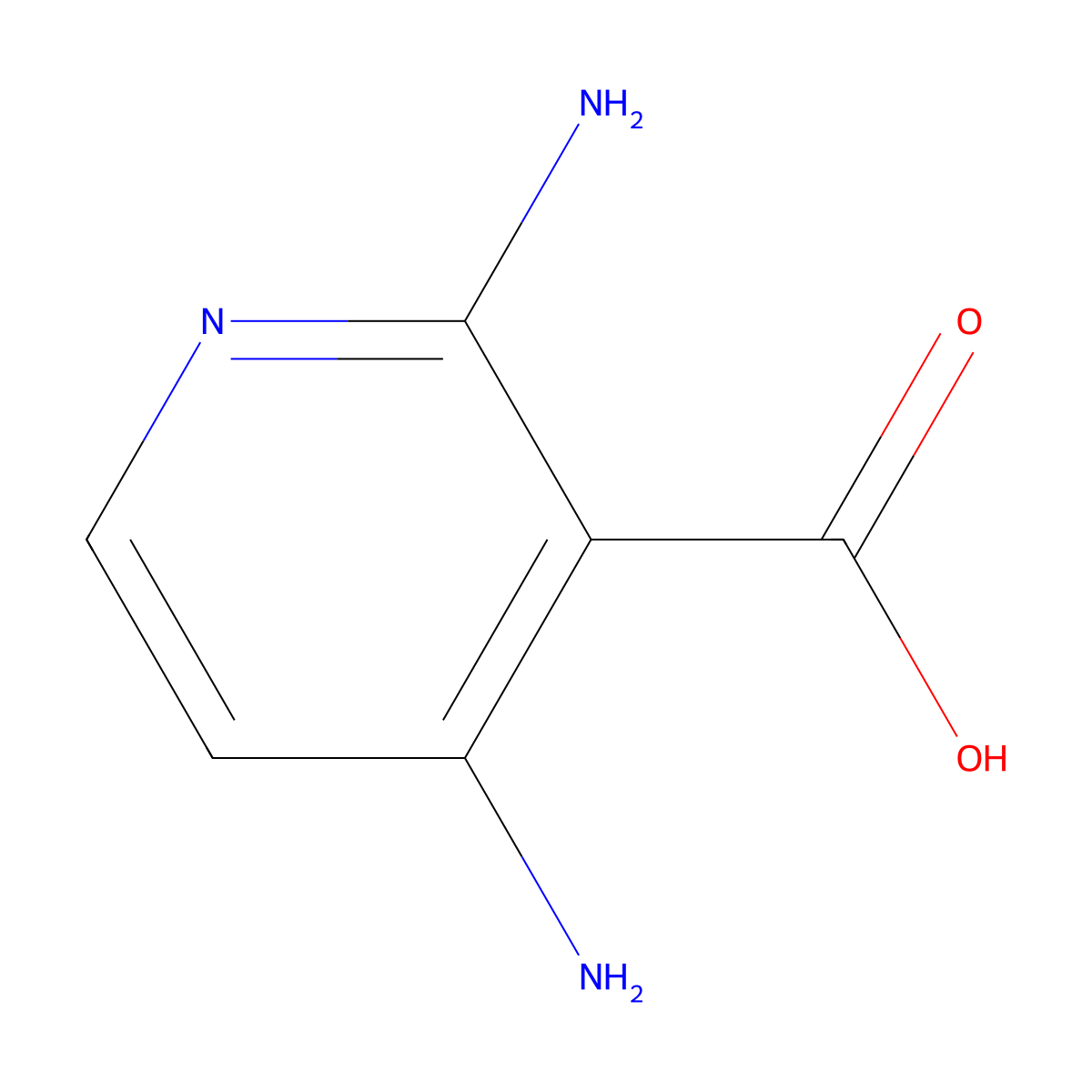 2,4-Diaminonicotinic acid molecular structure, CAS 1393582-16-5