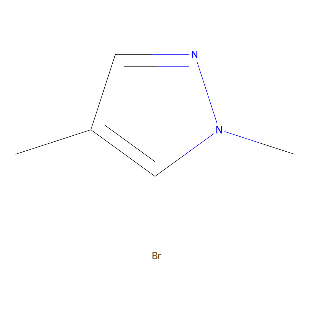 5-bromo-1,4-dimethyl-1H-pyrazole molecular structure, CAS 1393583-34-0