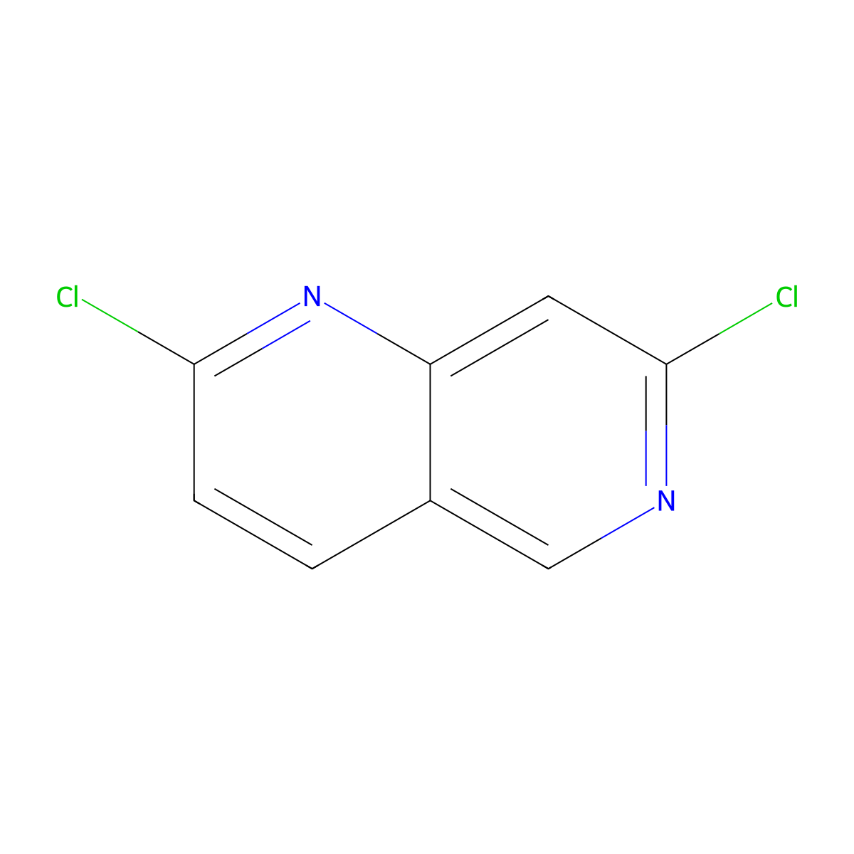 2,7-Dichloro-1,6-naphthyridine molecular structure, CAS 1393583-67-9