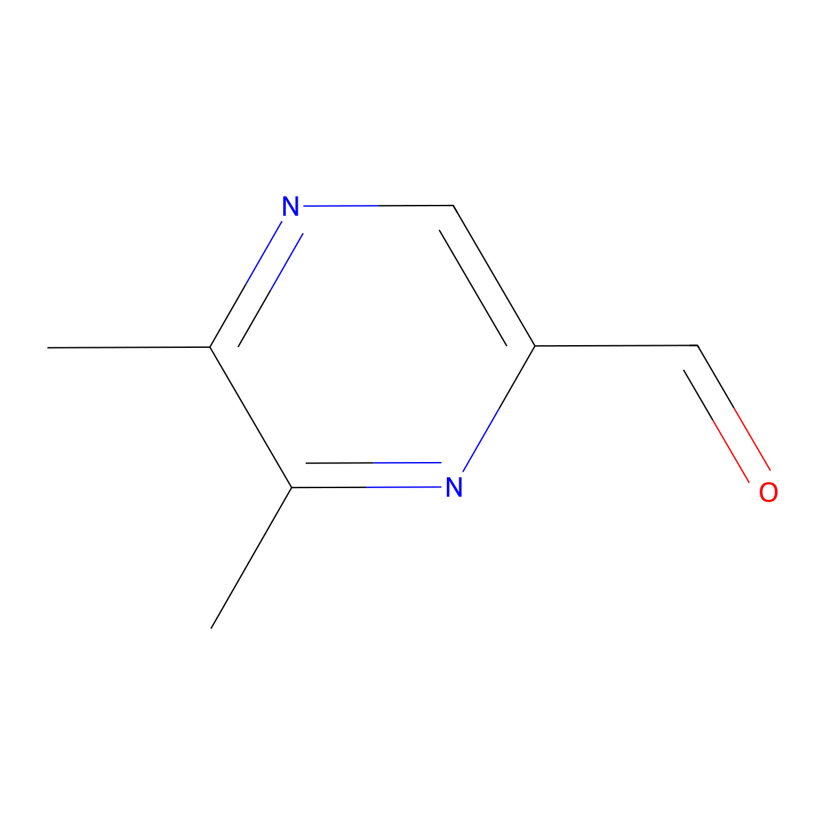 5,6-Dimethylpyrazine-2-carbaldehyde molecular structure, CAS 1393585-00-6