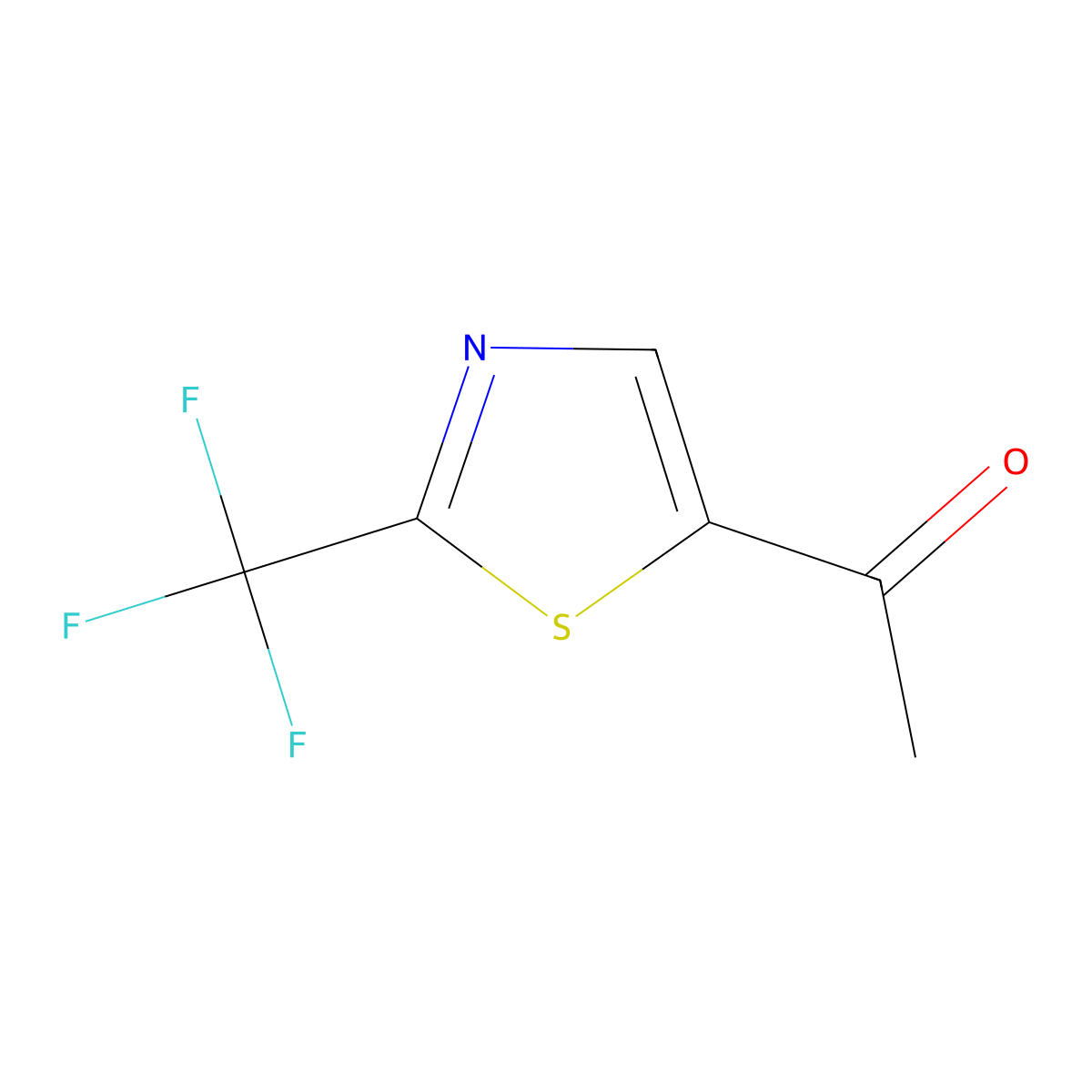 1-(2-(Trifluoromethyl)thiazol-5-yl)ethanone molecular structure, CAS 1393585-05-1