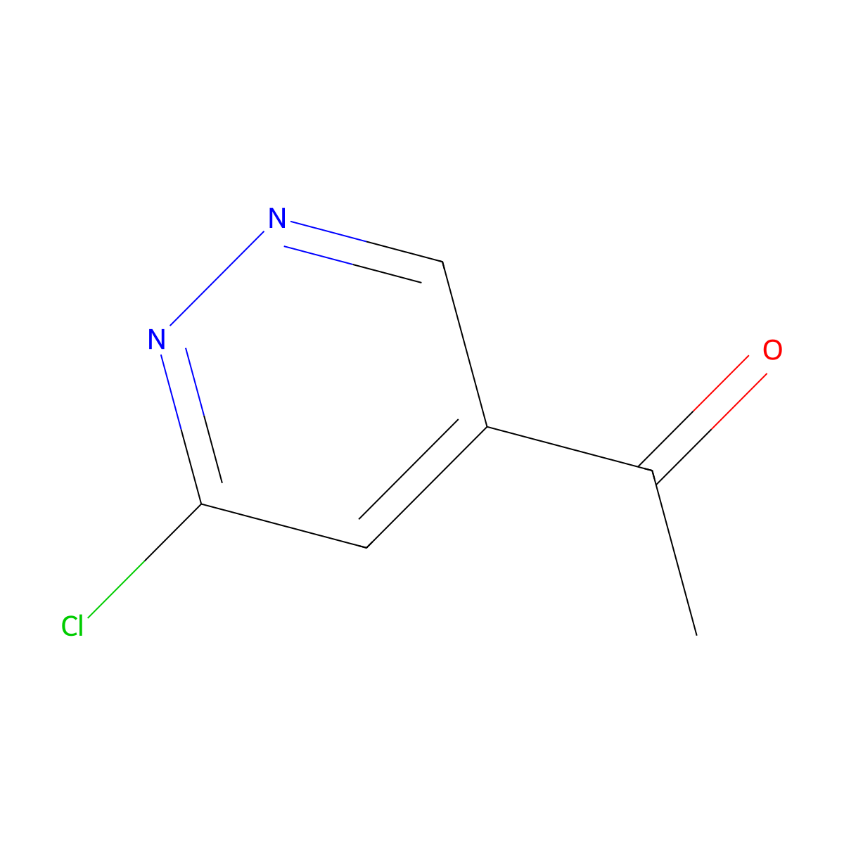 1-(6-Chloropyridazin-4-YL)ethanone molecular structure, CAS 1393585-18-6