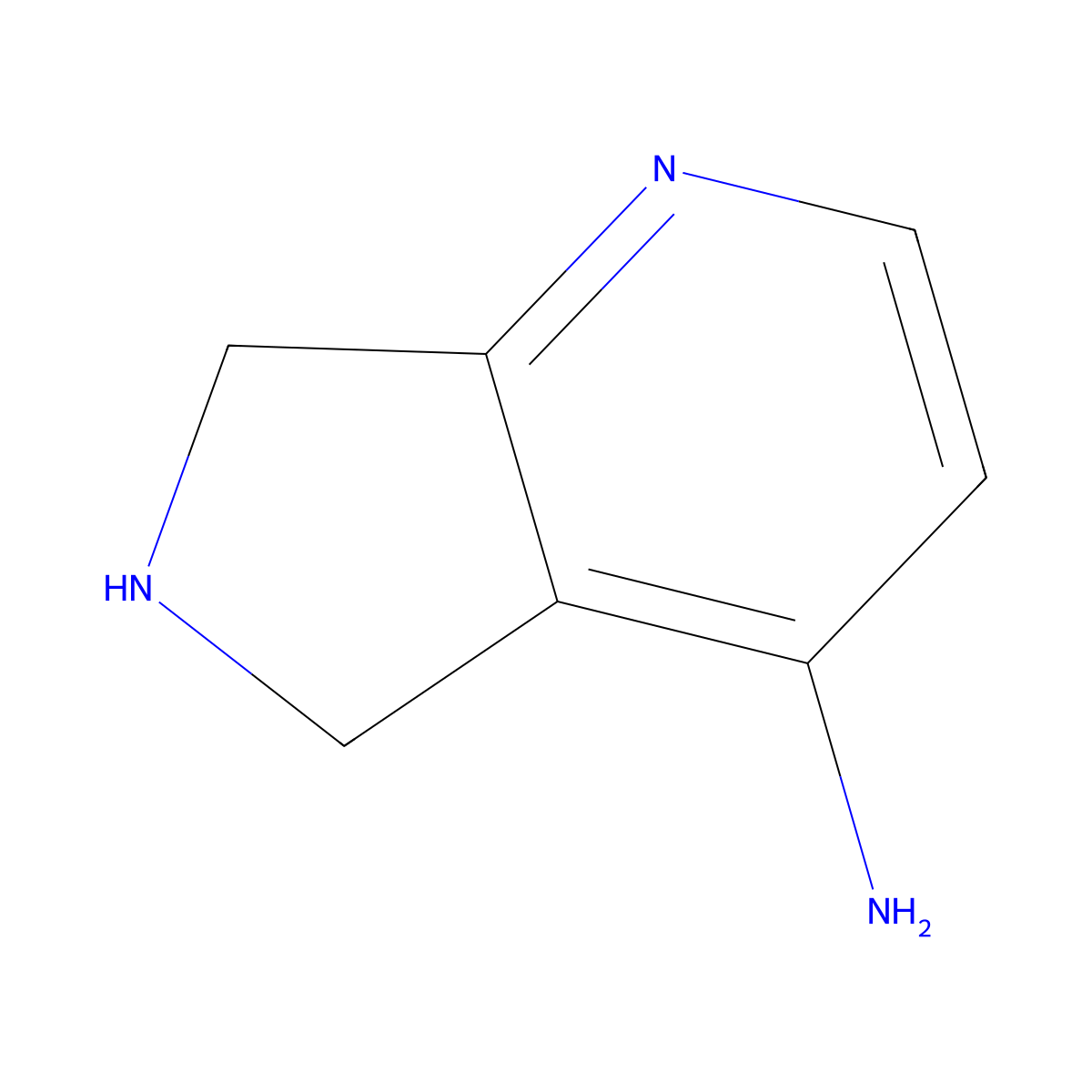 6,7-Dihydro-5H-pyrrolo[3,4-B]pyridin-4-amine molecular structure, CAS 1393585-23-3