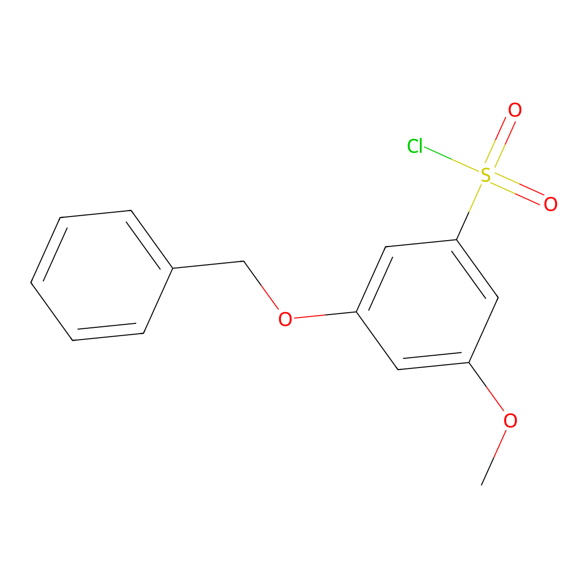3-(Benzyloxy)-5-methoxybenzenesulfonyl chloride molecular structure, CAS 1393585-51-7