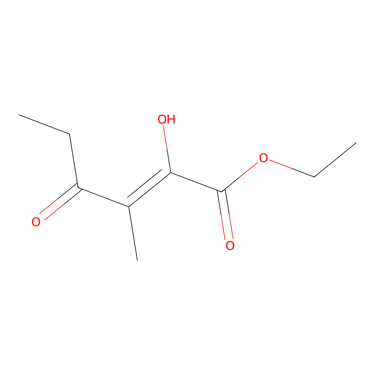 Ethyl (2Z)-2-hydroxy-3-methyl-4-oxohex-2-enoate molecular structure, CAS 1393591-65-5