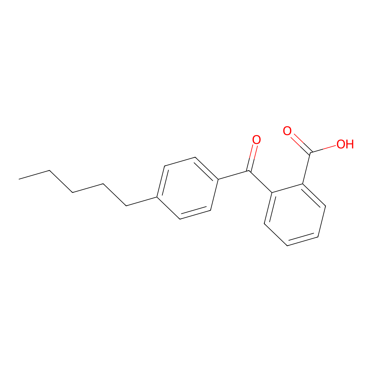 2-(4-Pentylbenzoyl)benzoic acid molecular structure, CAS 13936-26-0