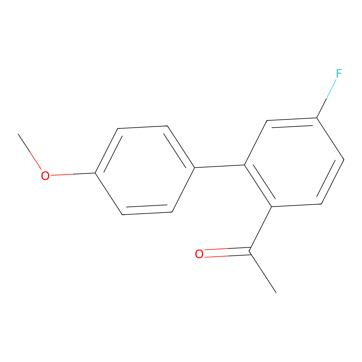 1-(5-Fluoro-4'-methoxy-[1,1'-biphenyl]-2-yl)ethanone molecular structure, CAS 1393651-27-8
