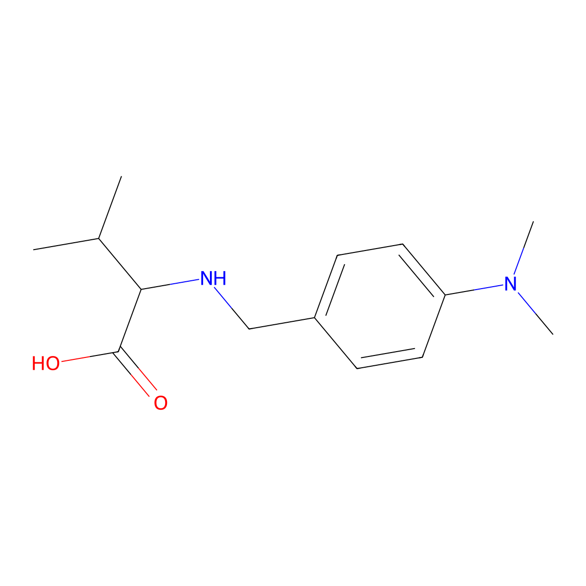 N-[4-(dimethylamino)benzyl]valine molecular structure, CAS 1393654-52-8