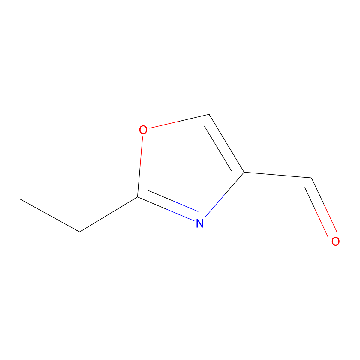 2-Ethyl-1,3-oxazole-4-carbaldehyde molecular structure, CAS 1393673-03-4