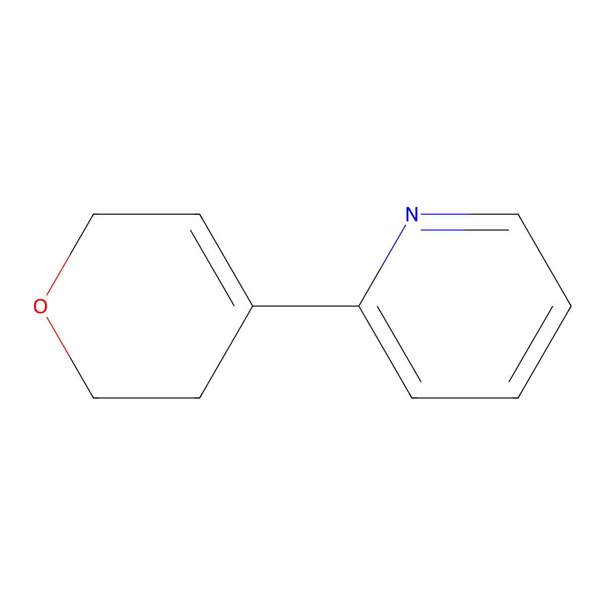 2-(3,6-Dihydro-2H-pyran-4-yl)pyridine molecular structure, CAS 1393679-59-8