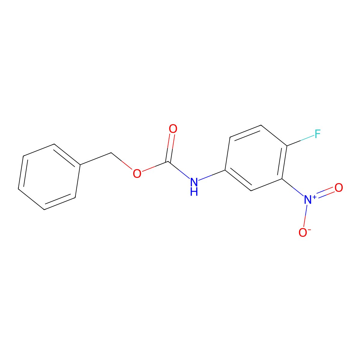 benzyl N-(4-fluoro-3-nitrophenyl)carbamate molecular structure, CAS 1393680-02-8