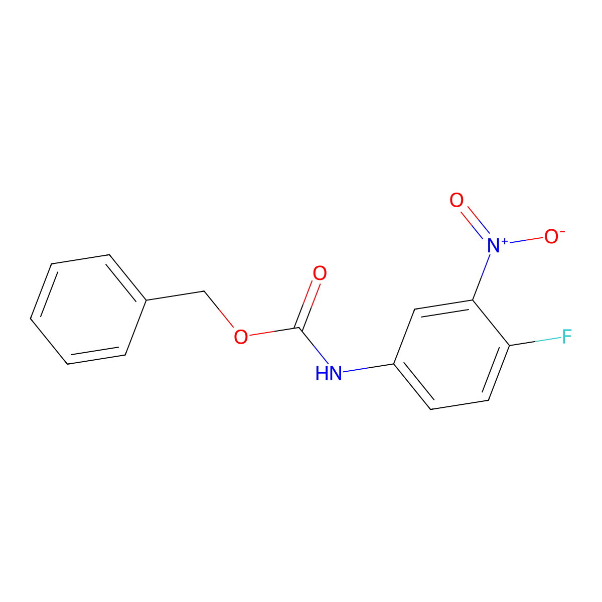 benzyl N-(4-fluoro-3-nitrophenyl)carbamate molecular structure, CAS 1393680-02-8