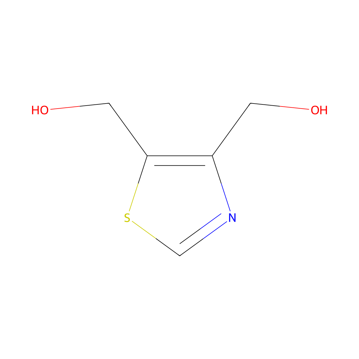 4,5-Di(hydroxymethyl)thiazole molecular structure, CAS 1393686-89-9