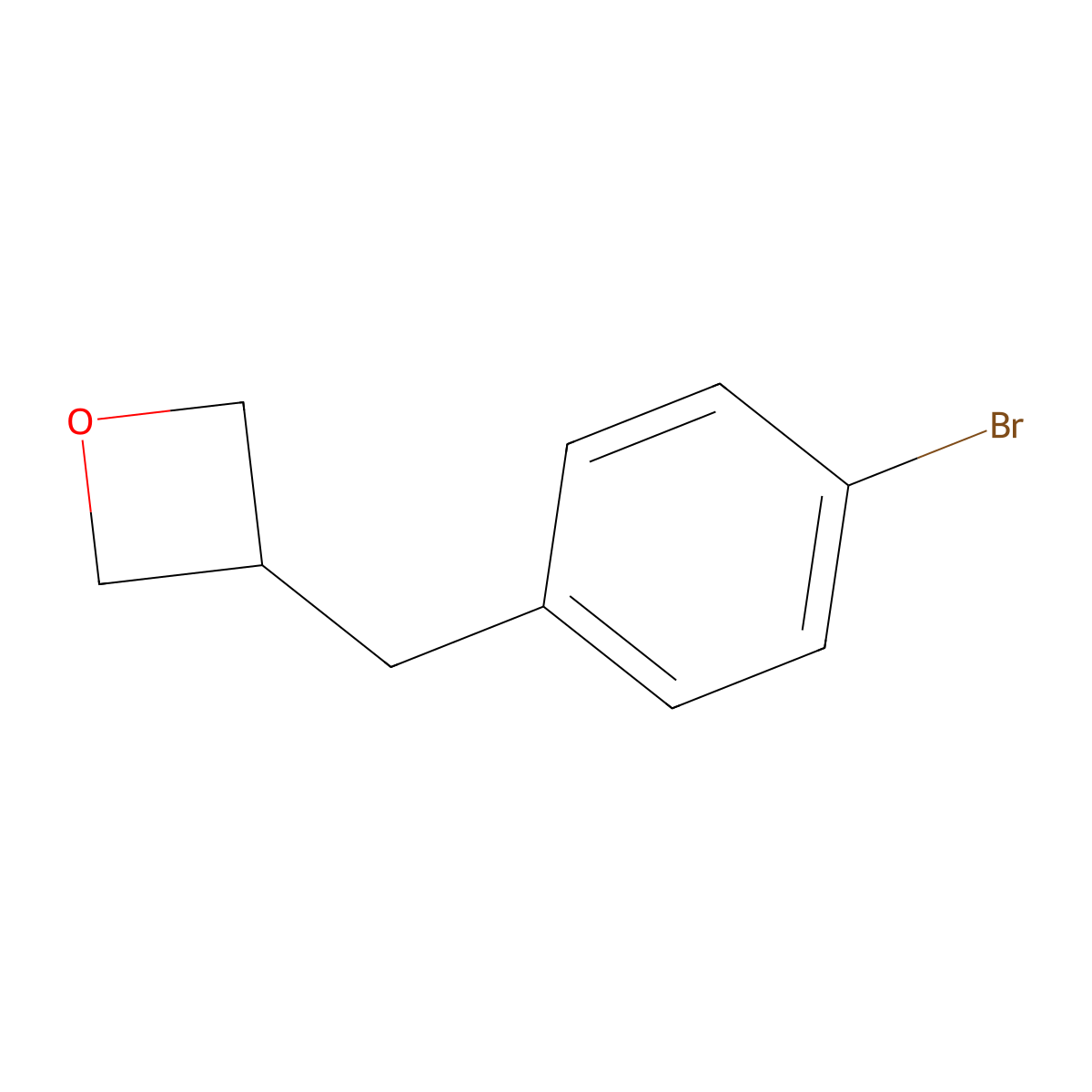 3-[(4-Bromophenyl)methyl]oxetane molecular structure, CAS 1393688-59-9