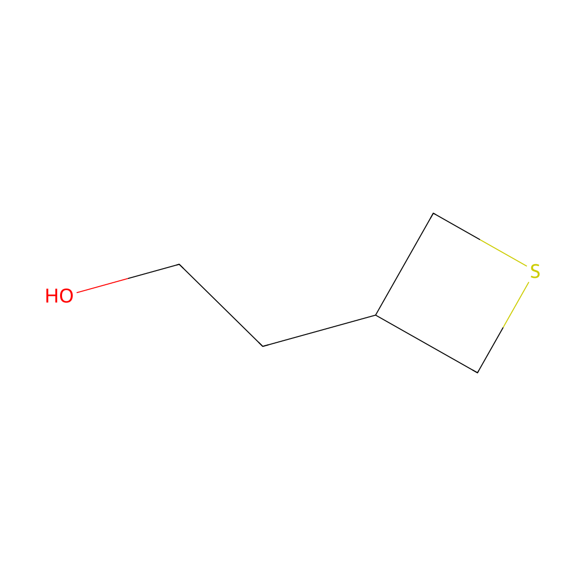2-(Thietan-3-yl)ethan-1-ol molecular structure, CAS 1393688-70-4