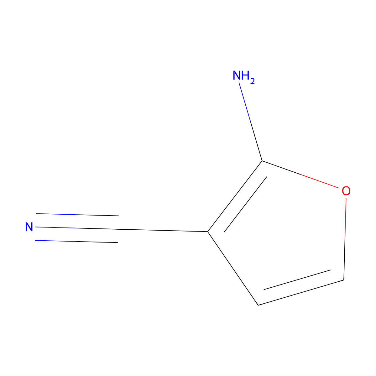 2-Amino-3-cyanofuran molecular structure, CAS 139370-56-2