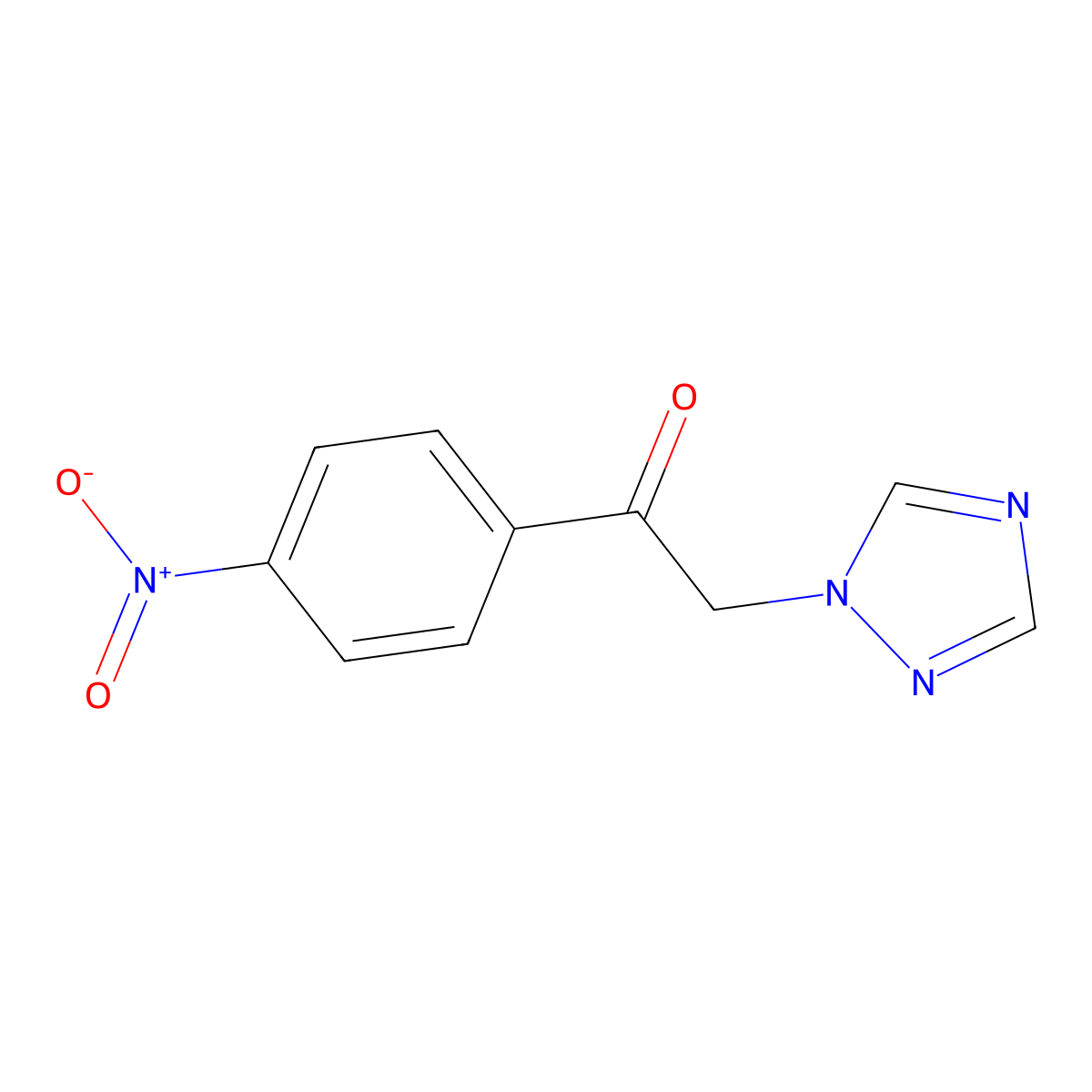 1-(4-Nitrophenyl)-2-(1,2,4-triazol-1-yl)ethanone molecular structure, CAS 139370-88-0