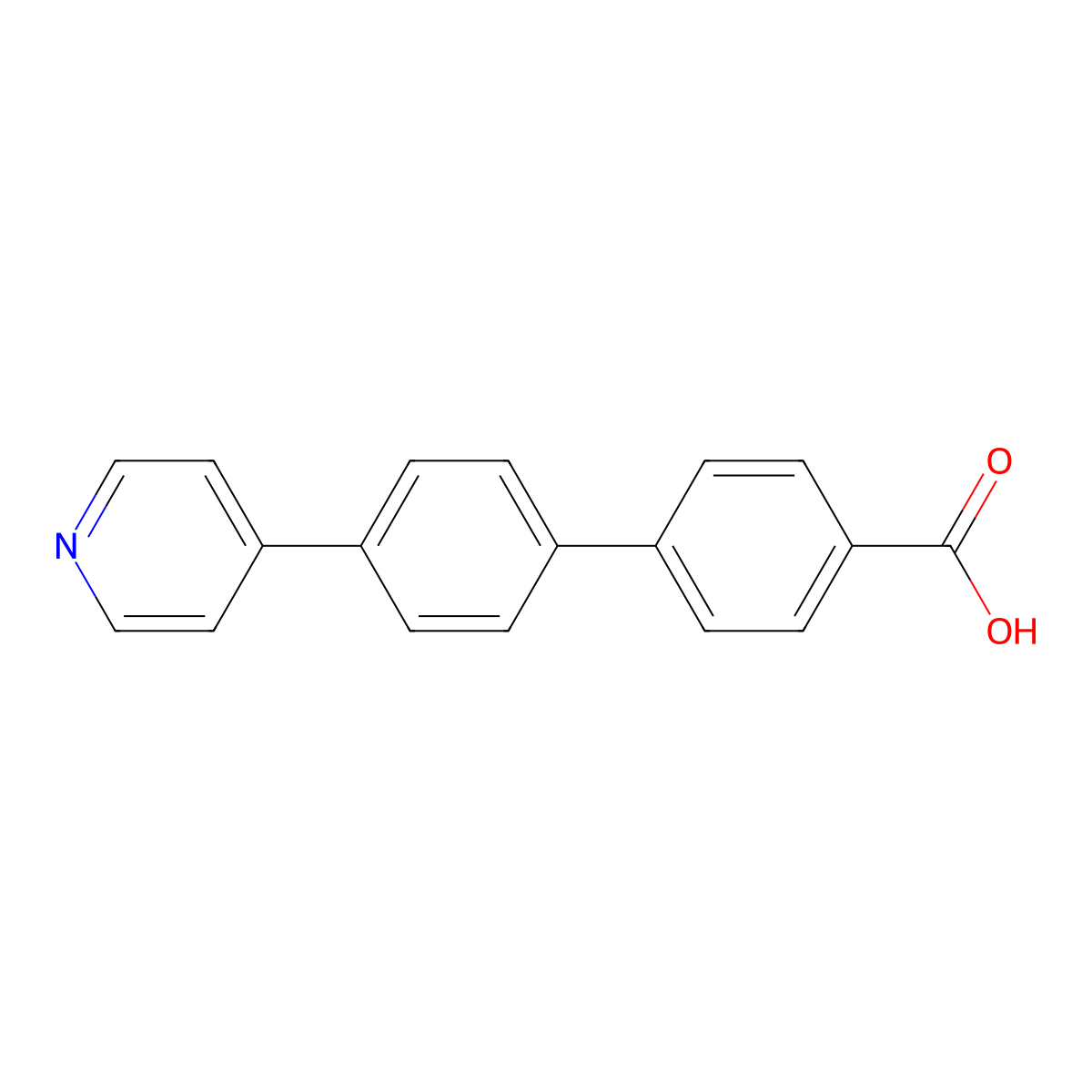 4'-(Pyridin-4-yl)-[1,1'-biphenyl]-4-carboxylic acid molecular structure, CAS 1393711-96-0