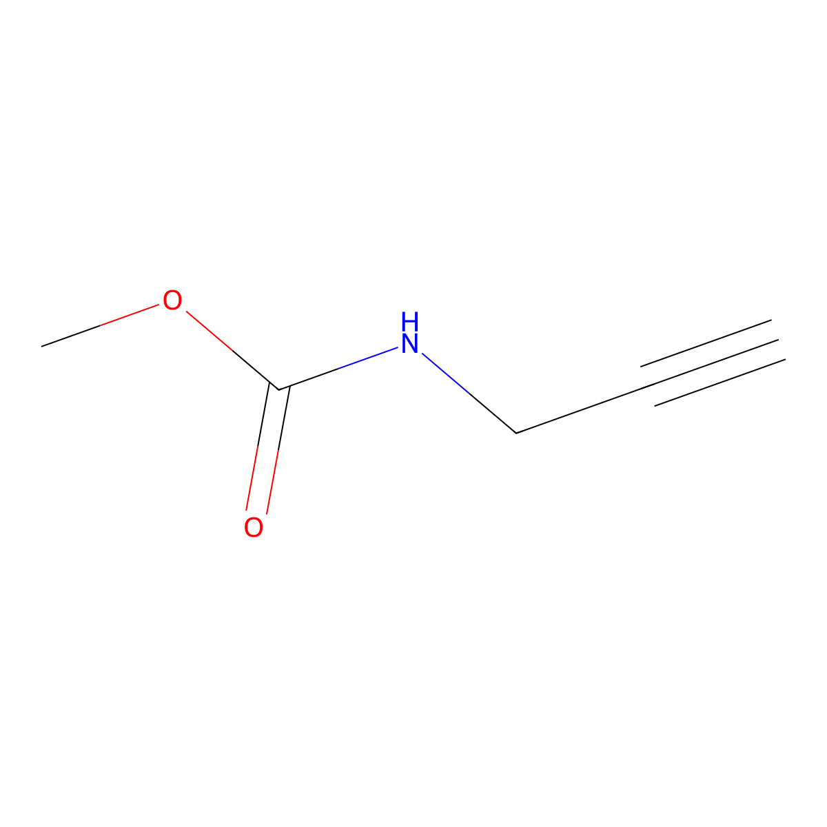 methyl N-(prop-2-yn-1-yl)carbamate molecular structure, CAS 139372-09-1