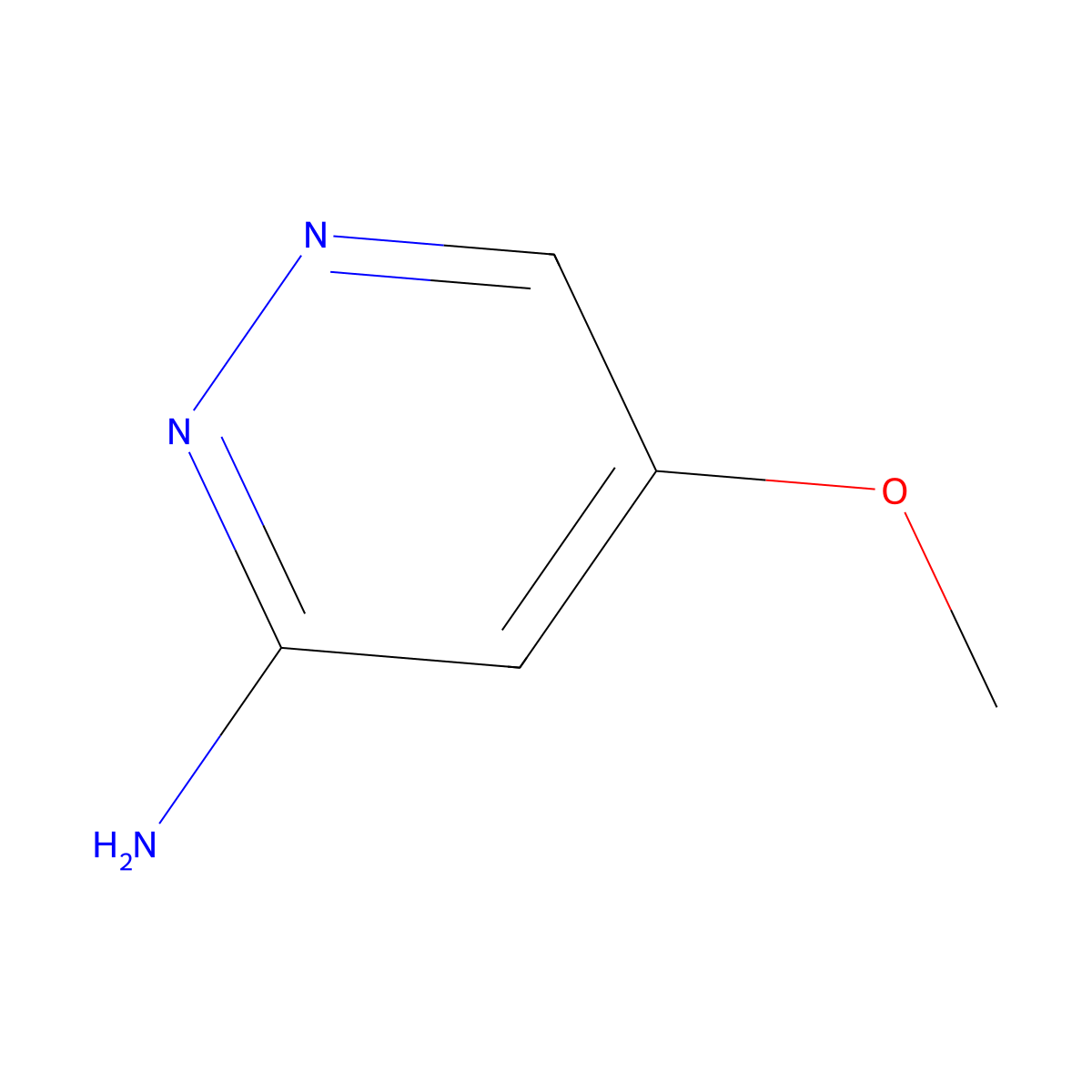 5-Methoxypyridazin-3-amine molecular structure, CAS 1393722-34-3