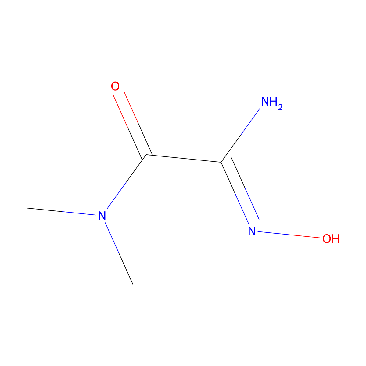 (2Z)-2-amino-2-(hydroxyimino)-N,N-dimethylacetamide molecular structure, CAS 1393733-32-8