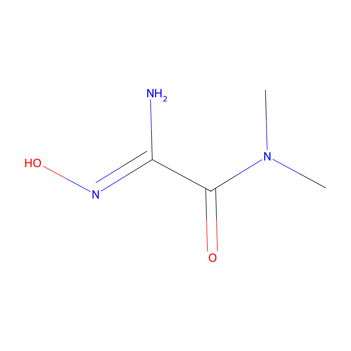 (2Z)-2-amino-2-(hydroxyimino)-N,N-dimethylacetamide molecular structure, CAS 1393733-32-8