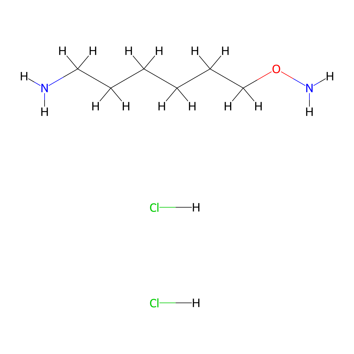 O-(6-aminohexyl)hydroxylaminedihydrochloride molecular structure, CAS 139376-42-4