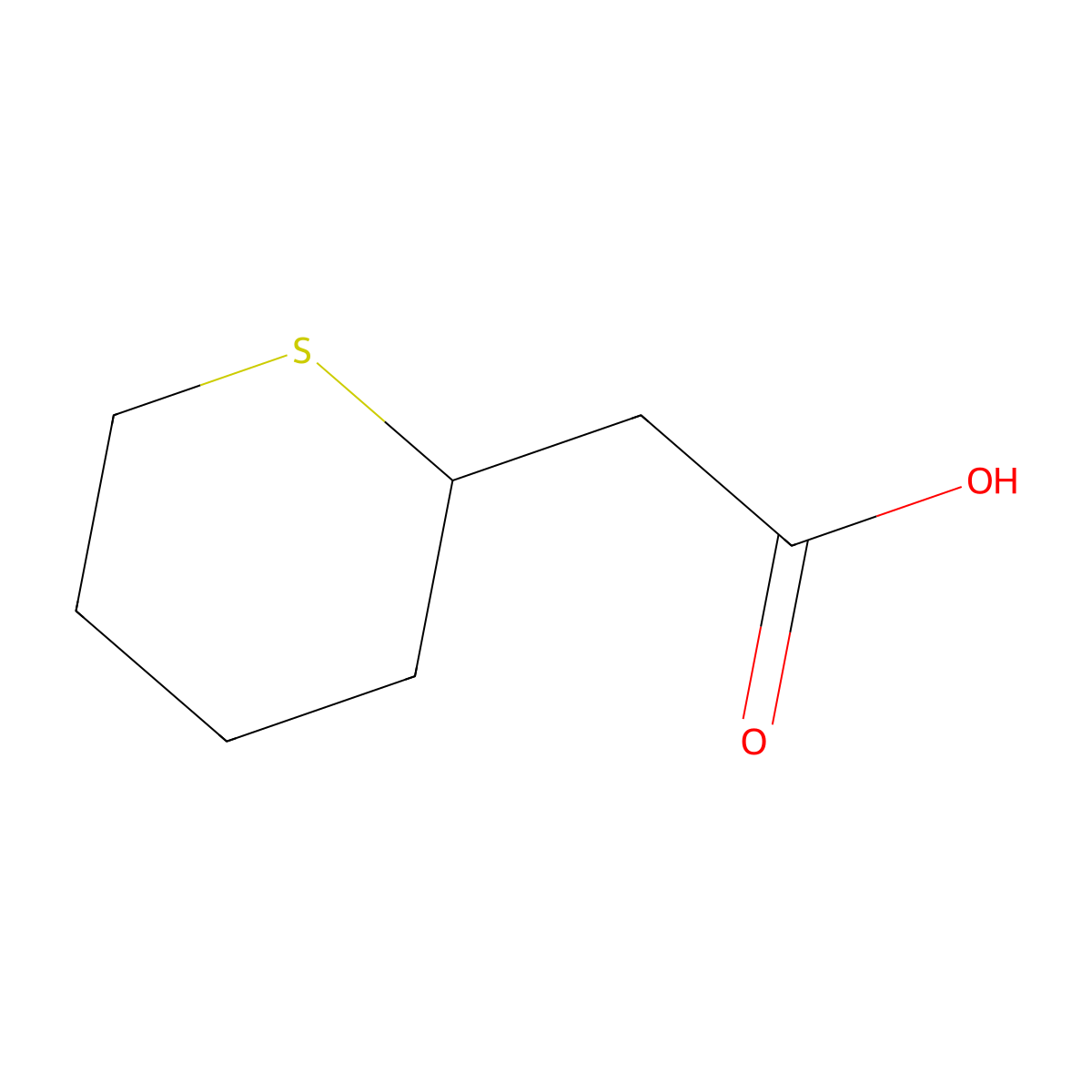 2-(Thian-2-yl)acetic acid molecular structure, CAS 139376-92-4