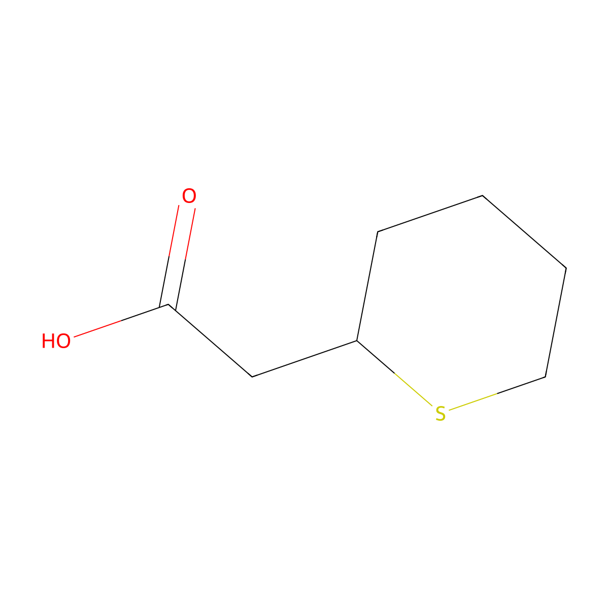 2-(Thian-2-yl)acetic acid molecular structure, CAS 139376-92-4