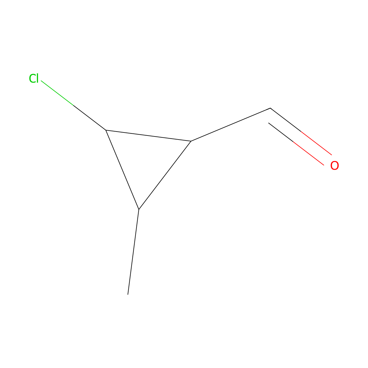 2-Chloro-3-methylcyclopropane-1-carbaldehyde molecular structure, CAS 139387-00-1