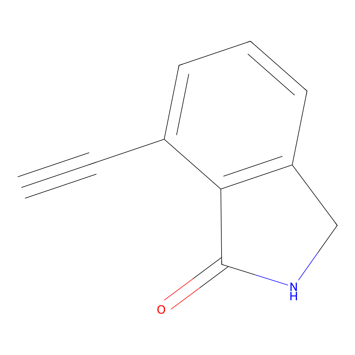 7-Ethynylisoindolin-1-one molecular structure, CAS 1393901-24-0