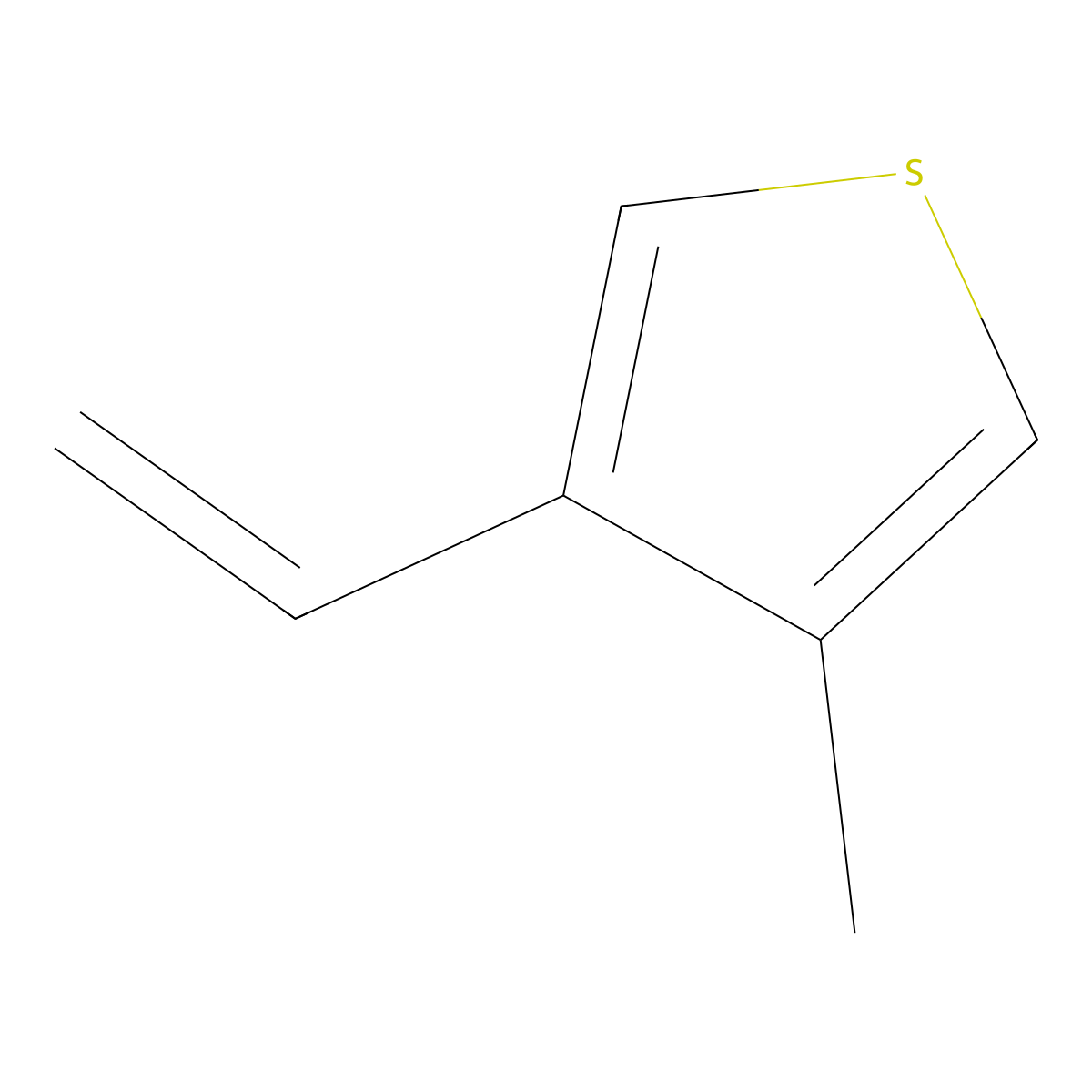 3-Ethenyl-4-methylthiophene molecular structure, CAS 1393920-38-1