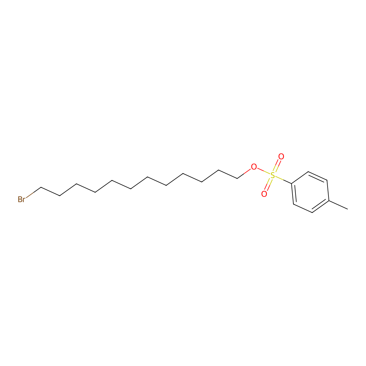 12-Bromododecyl 4-methylbenzene-1-sulfonate molecular structure, CAS 1393923-19-7