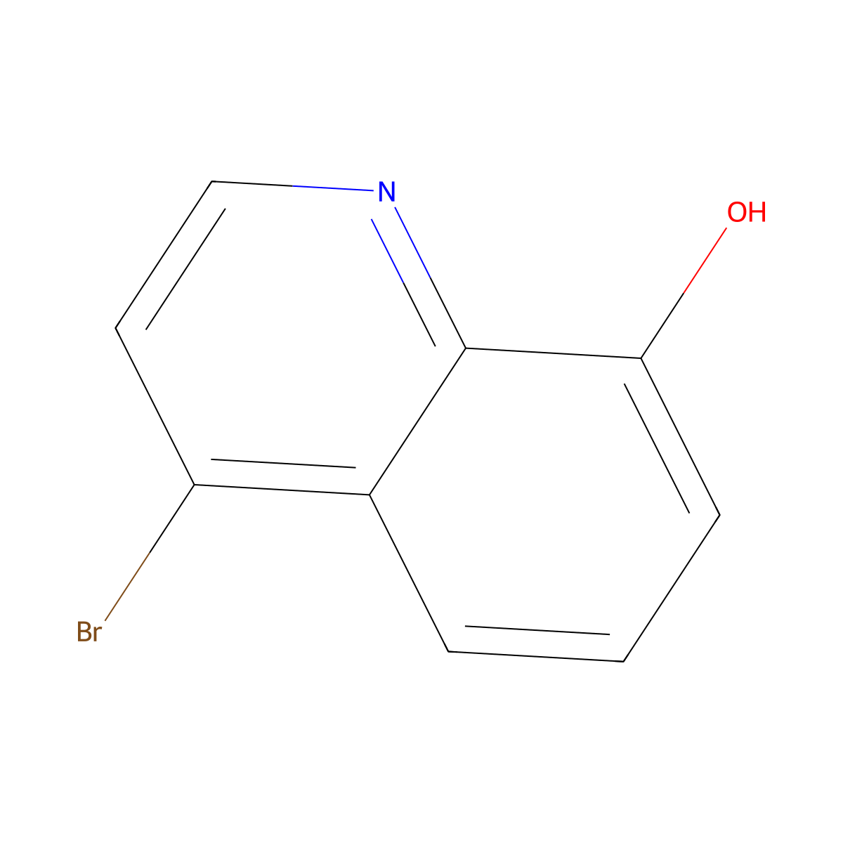 4-Bromo-8-hydroxyquinoline molecular structure, CAS 139399-63-6