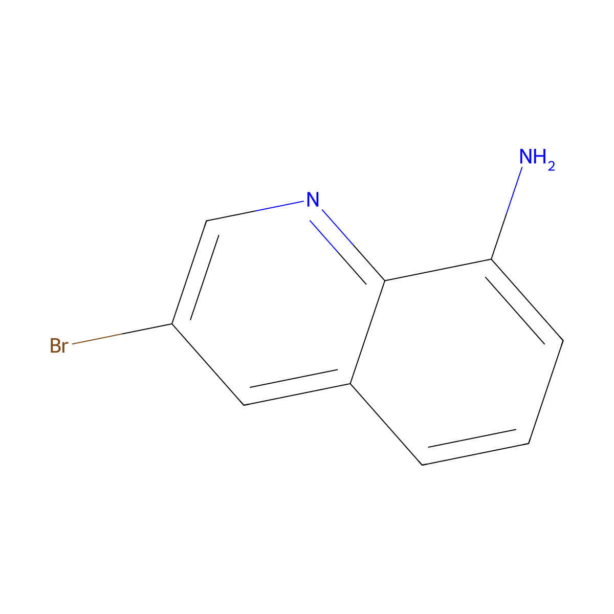 3-Bromoquinolin-8-amine molecular structure, CAS 139399-67-0
