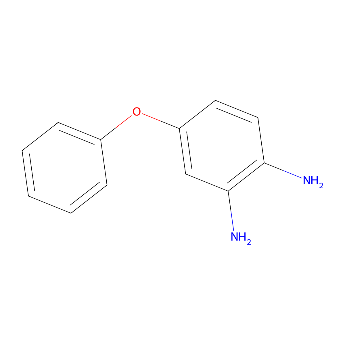 4-Phenoxybenzene-1,2-diamine molecular structure, CAS 13940-96-0