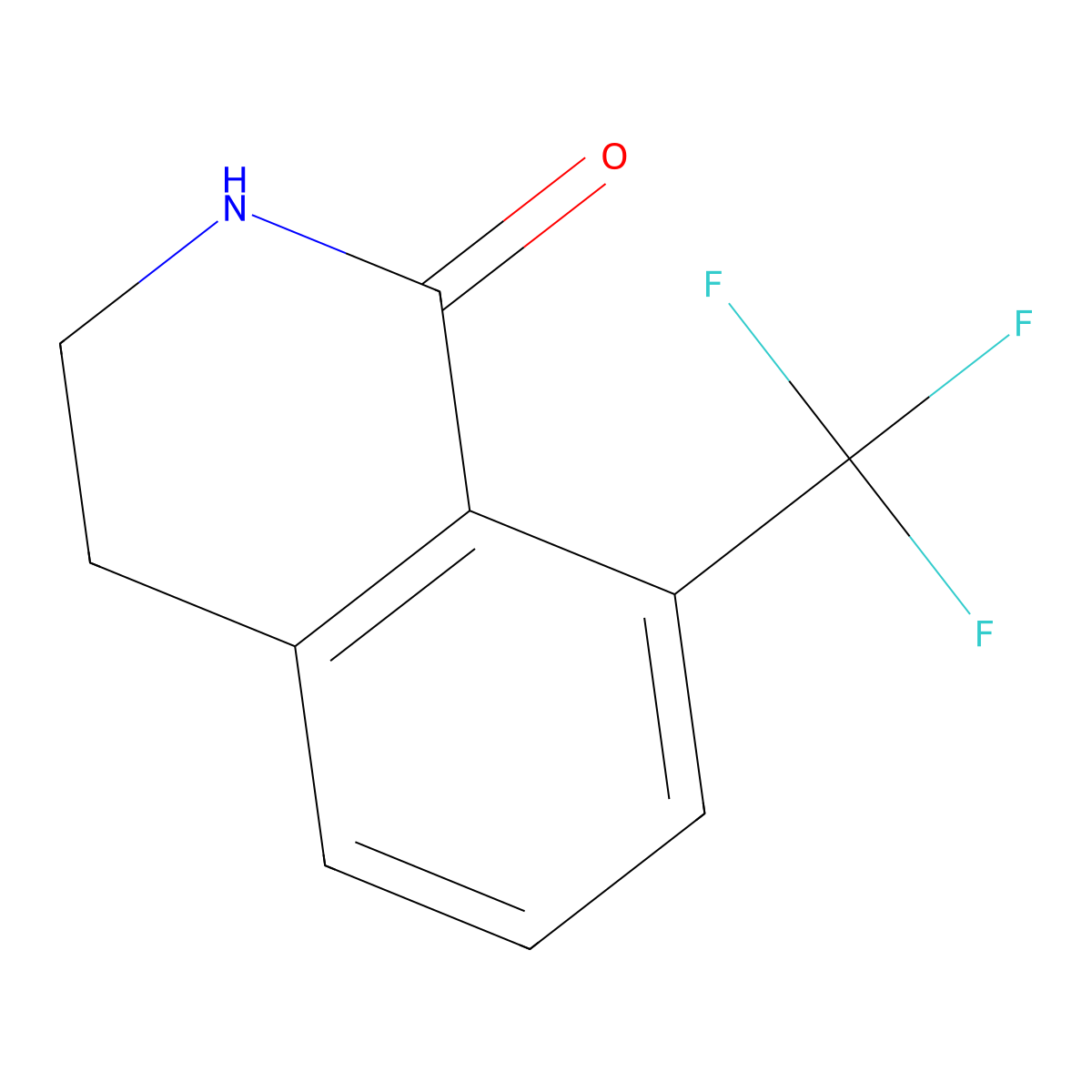 8-(Trifluoromethyl)-3,4-dihydroisoquinolin-1(2H)-one molecular structure, CAS 1394003-79-2