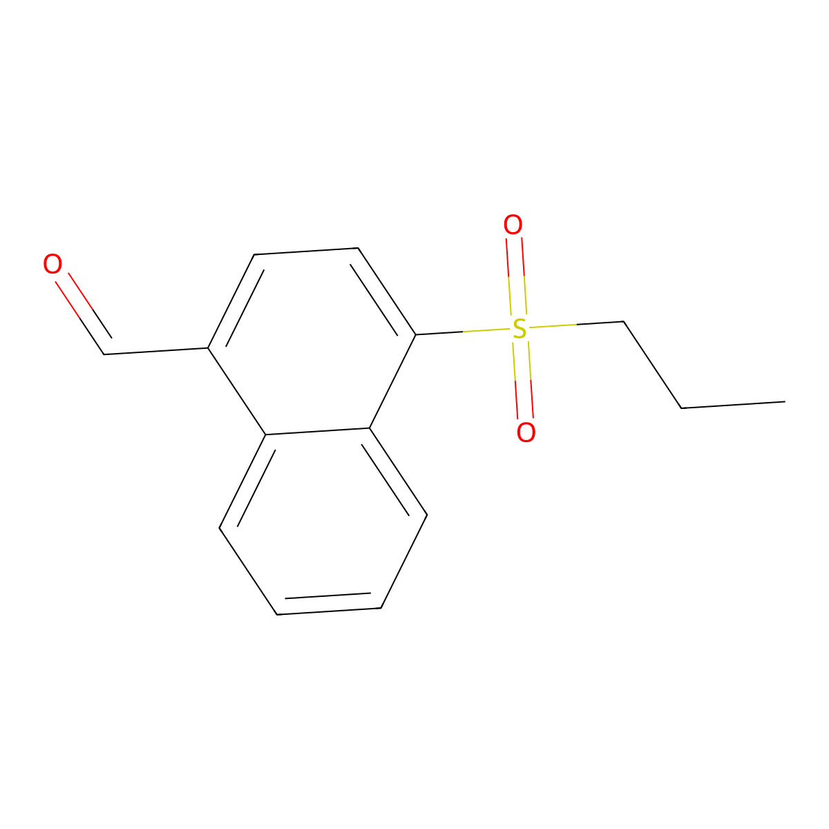 4-(Propylsulfonyl)-1-naphthaldehyde molecular structure, CAS 1394021-12-5