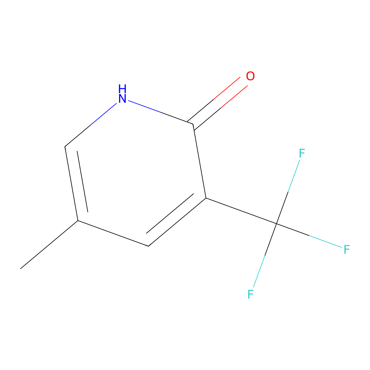 5-Methyl-3-(trifluoromethyl)pyridin-2-ol molecular structure, CAS 1394021-29-4