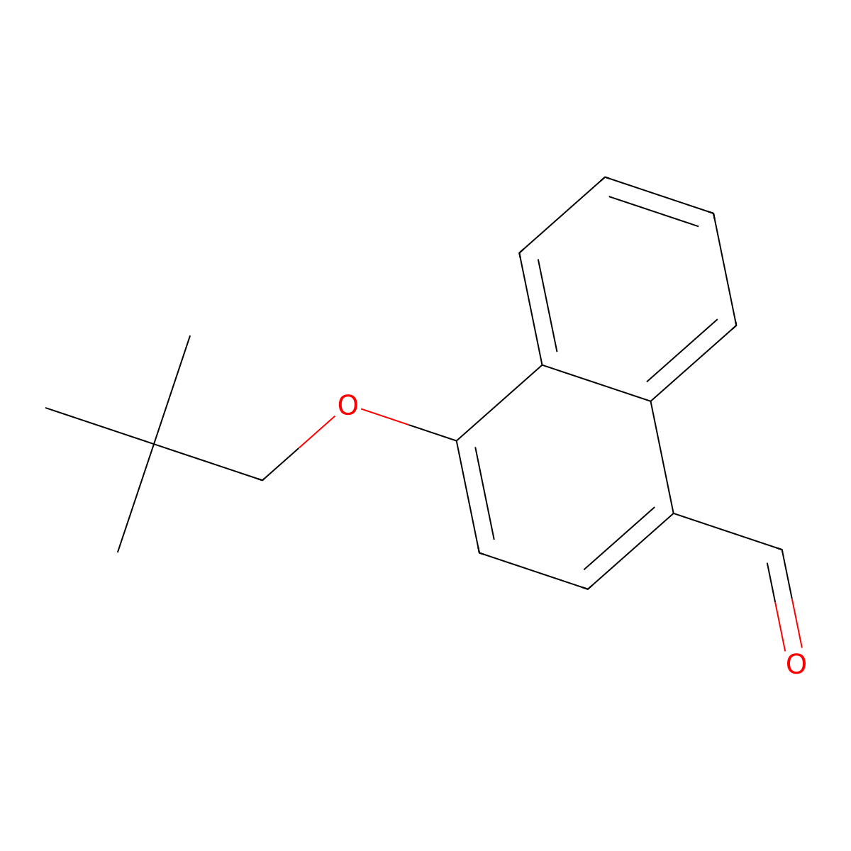 4-(Neopentyloxy)-1-naphthaldehyde molecular structure, CAS 1394021-71-6
