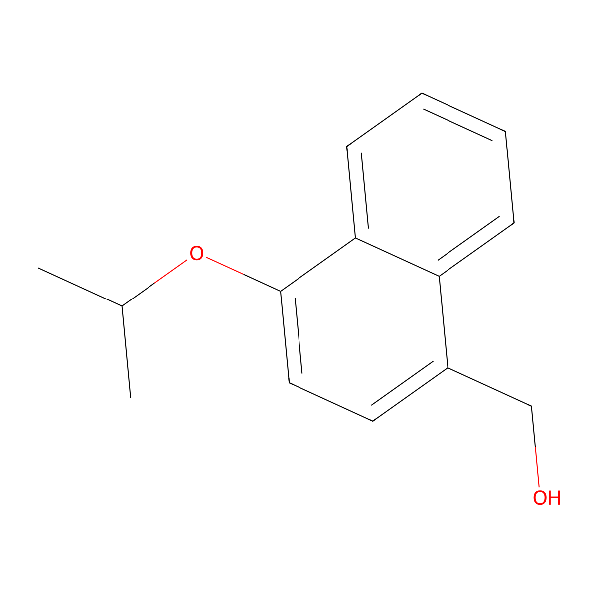 (4-Isopropoxy-naphthalen-1-yl)-methanol molecular structure, CAS 1394022-25-3