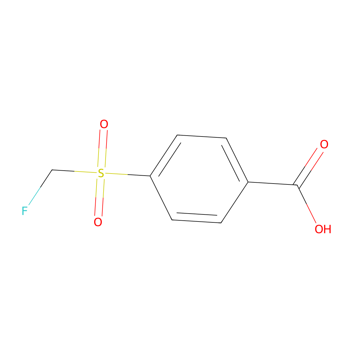 4-Fluoromethanesulfonylbenzoic acid molecular structure, CAS 1394022-81-1