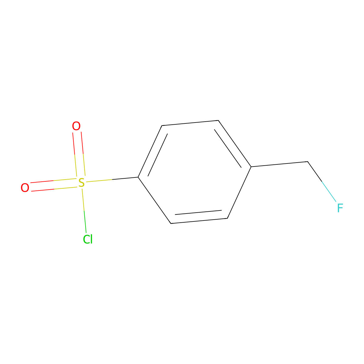 4-(Fluoromethyl)benzene-1-sulfonyl chloride molecular structure, CAS 1394023-31-4